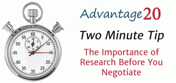Research Before you Negotiate